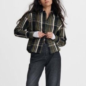 Rag & Bone Iris Plaid Flannel Top Size L